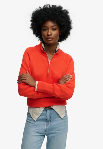Pull-over Superdry en orange : devant