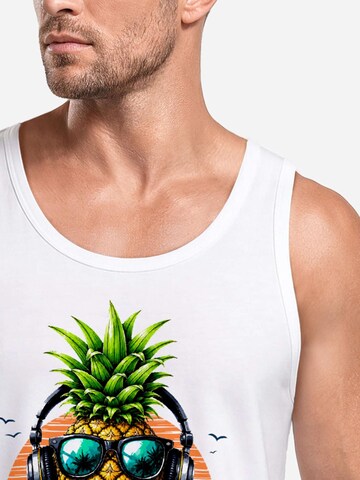 Neverless Shirt 'Sunset Beats' in White