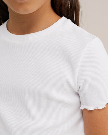 T-Shirt WE Fashion en blanc