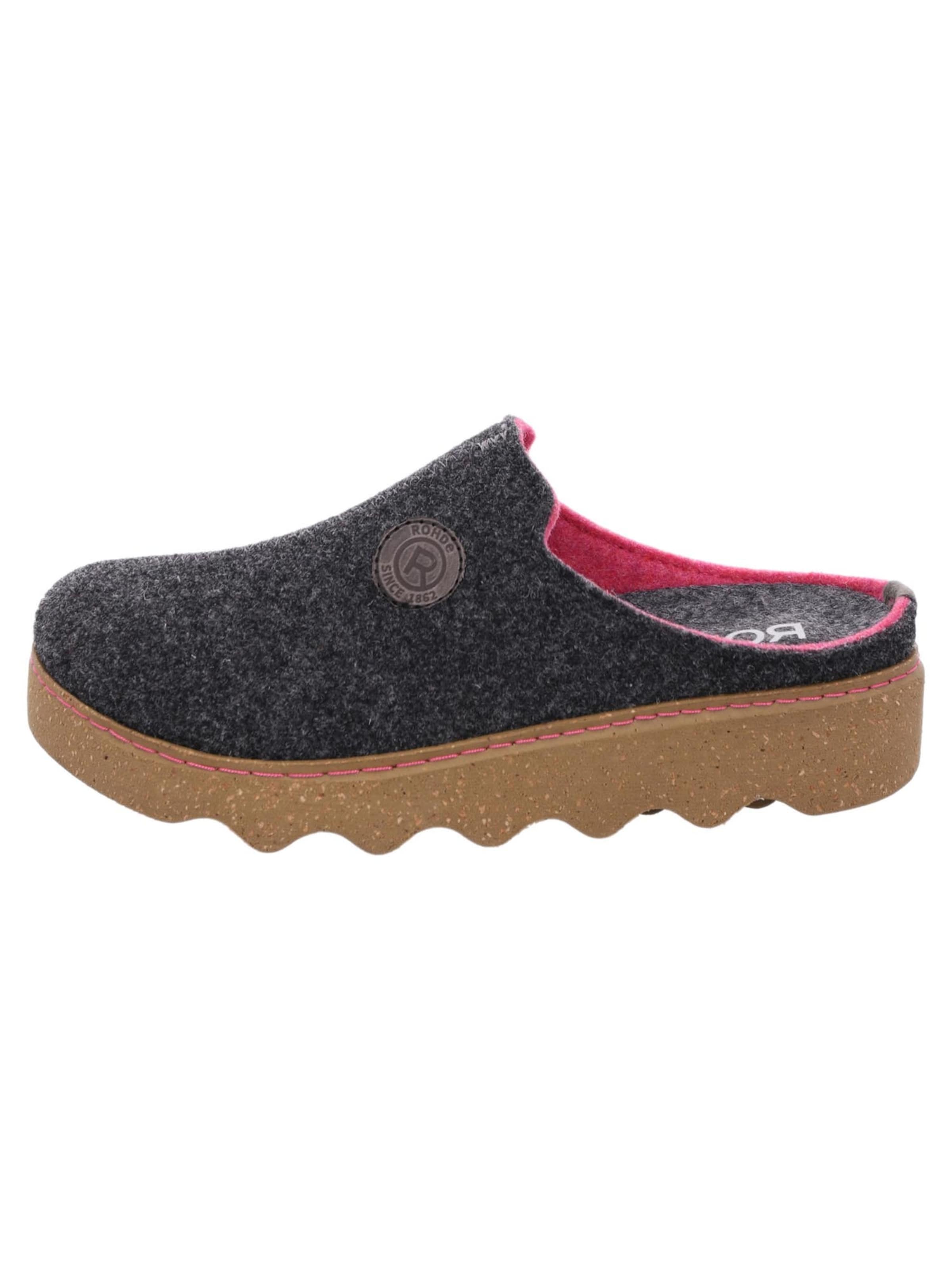 ROHDE Slippers 'Foggia-D' in Brown: front