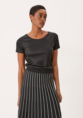 s.Oliver BLACK LABEL T-Shirt in Schwarz: Vorderseite