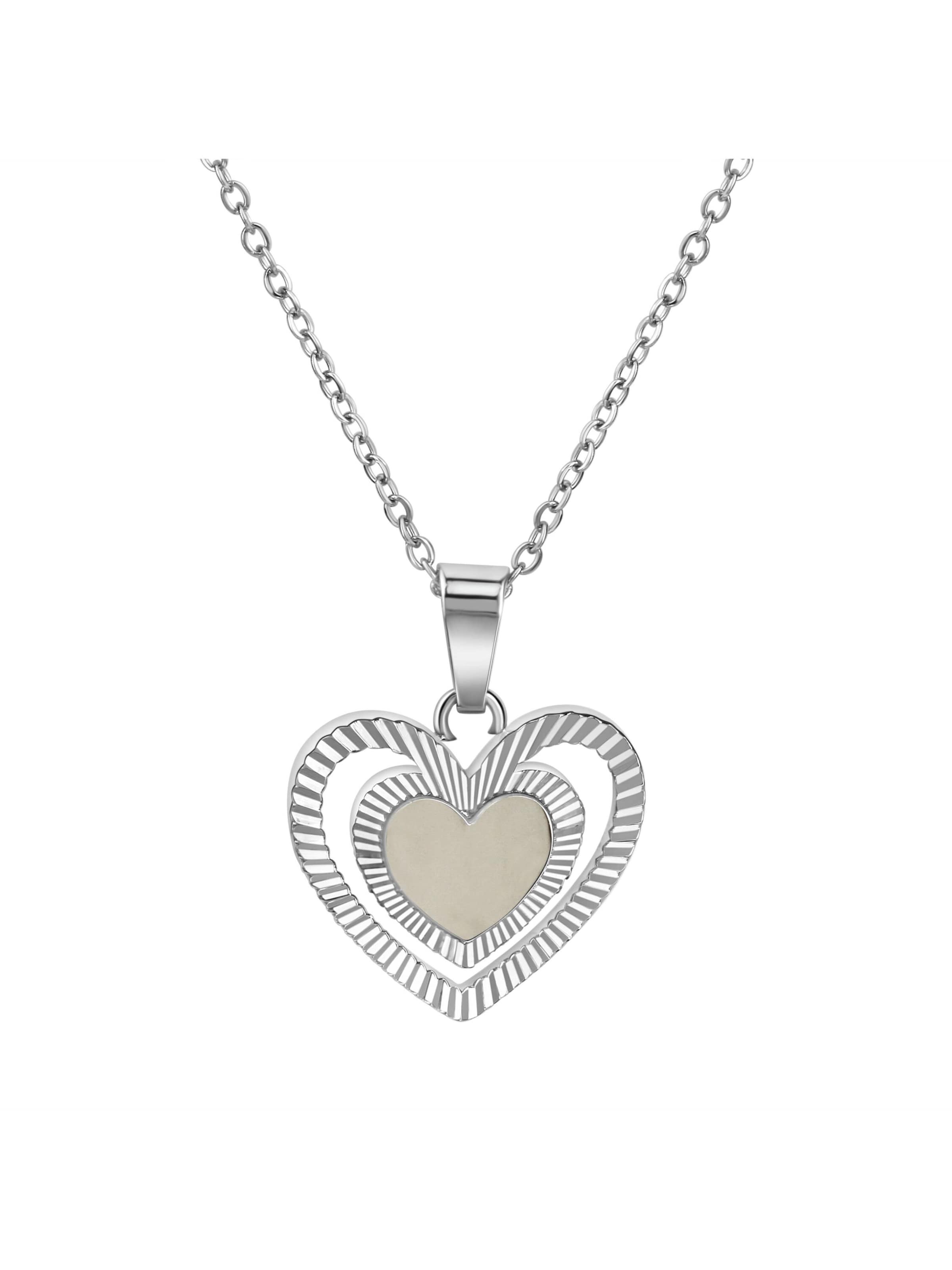 Zeeme Necklace in White: front