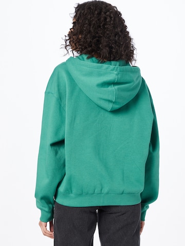 WEEKDAY Zip-Up Hoodie in Green