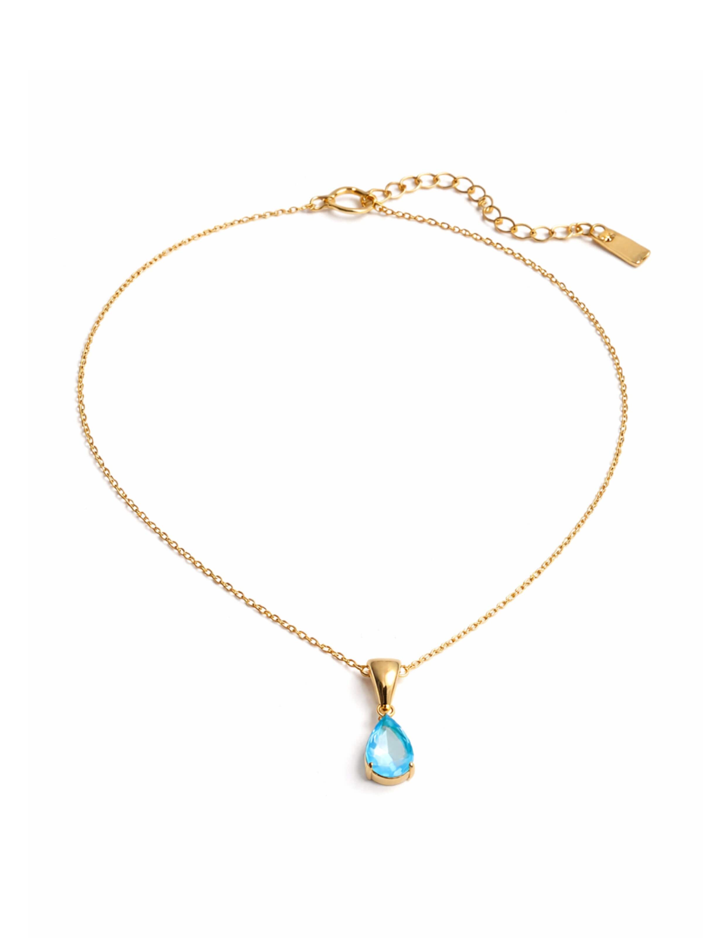 Pure Schmuck Necklace in Blue: front