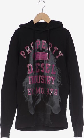 DIESEL Sweatshirt & Zip-Up Hoodie in M in Black: front