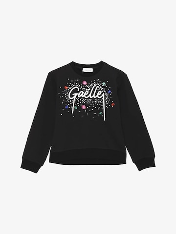 Gaelle Paris Sweatshirt 'Saturn' in Black: front