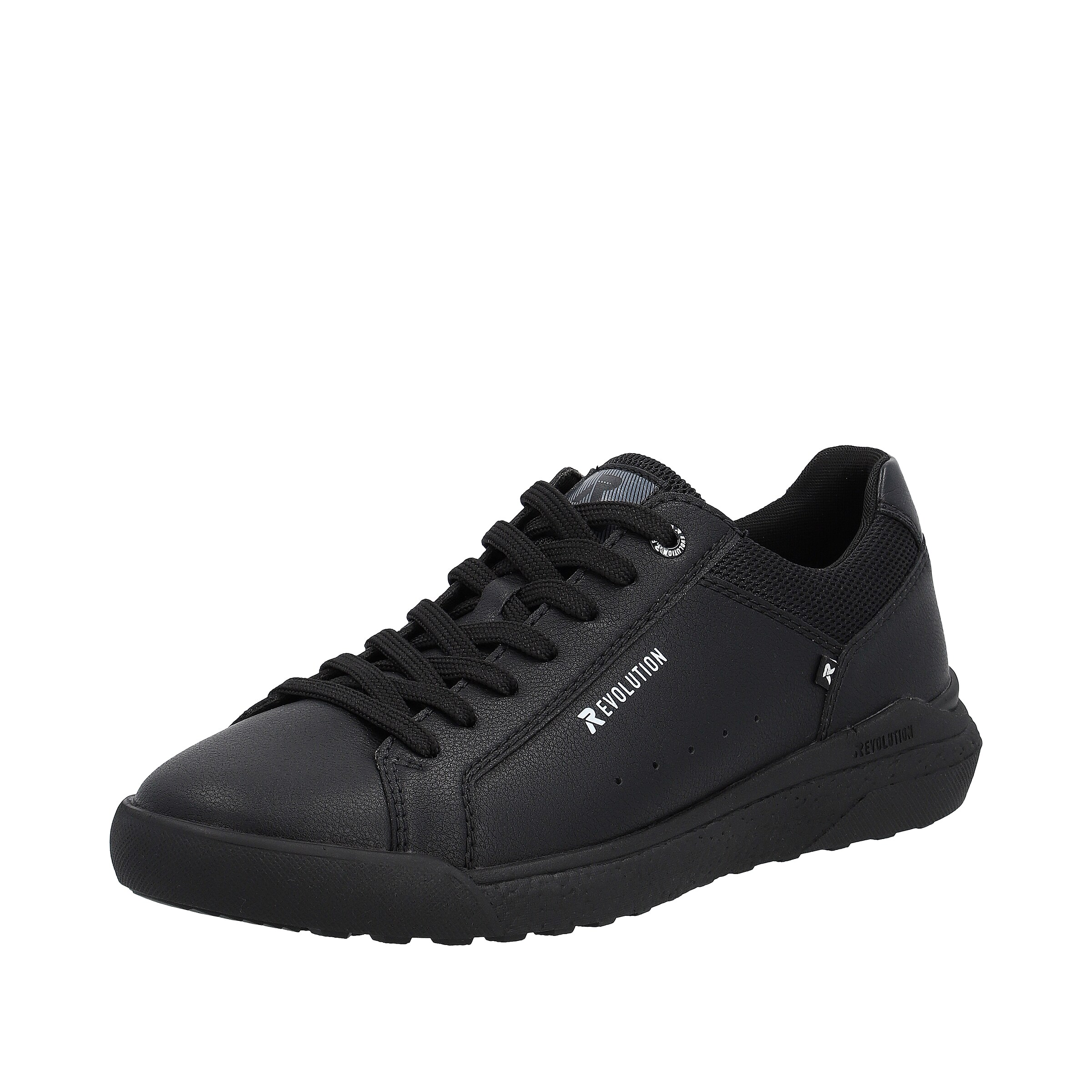 Sneaker bassa 'U1100' di Rieker Sport in nero: frontale