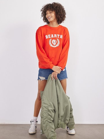BEARTH Sweatshirt 'College' in Red: front