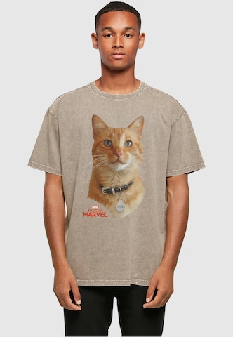 T-Shirt 'Captain Marvel - Goose Photo' ABSOLUTE CULT en marron : devant