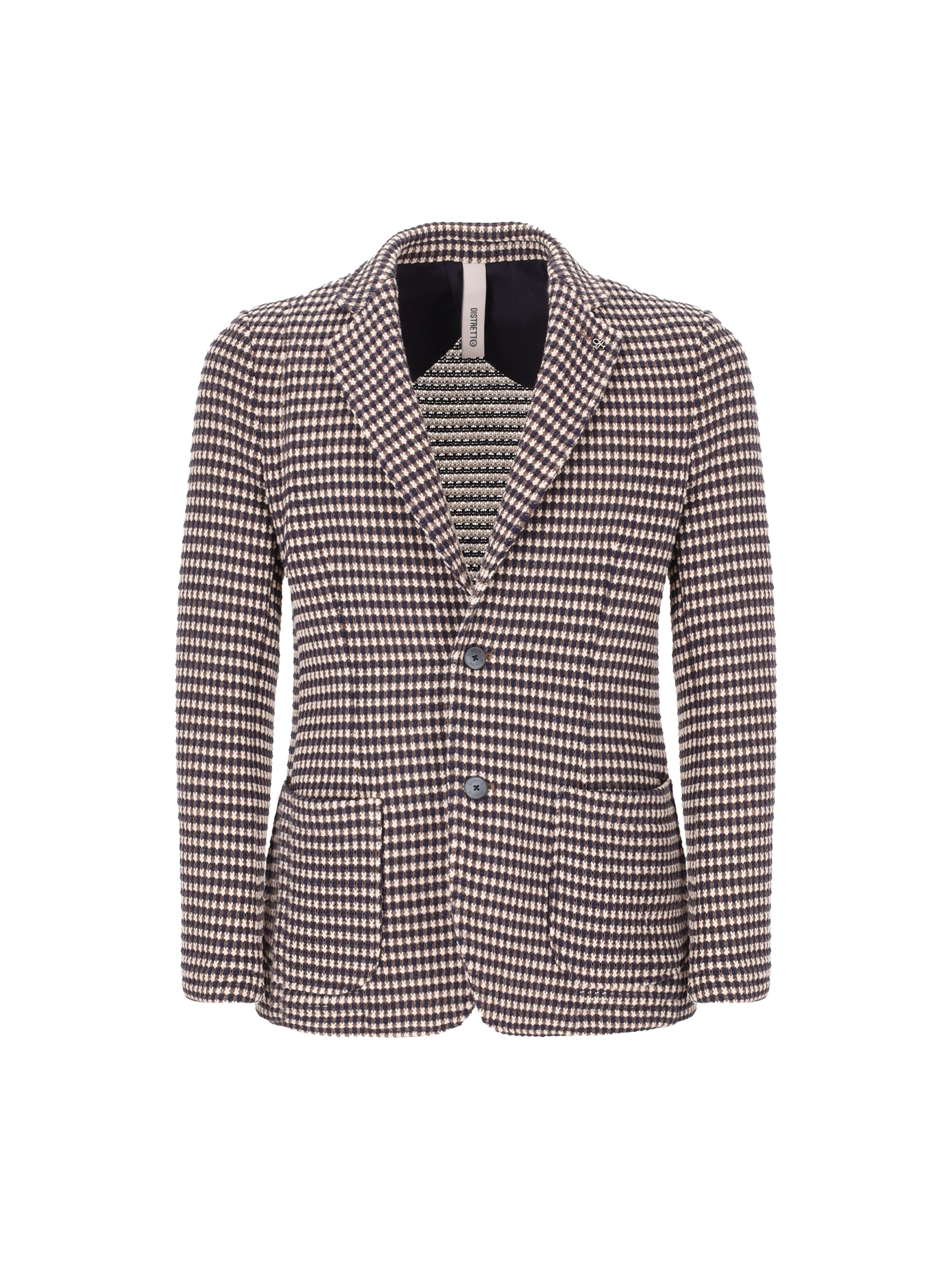 Veste de costume Distretto12 en mélange de couleurs : devant