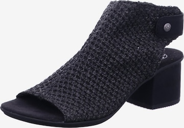 Sandales 'Pantolette Damen 64670 00 Kunststoff (Synthetik) in schwarz' Rieker en noir : devant