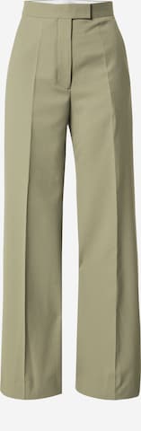 Tiger of Sweden Wide leg Pleated Pants 'IREZ' in Grey: front