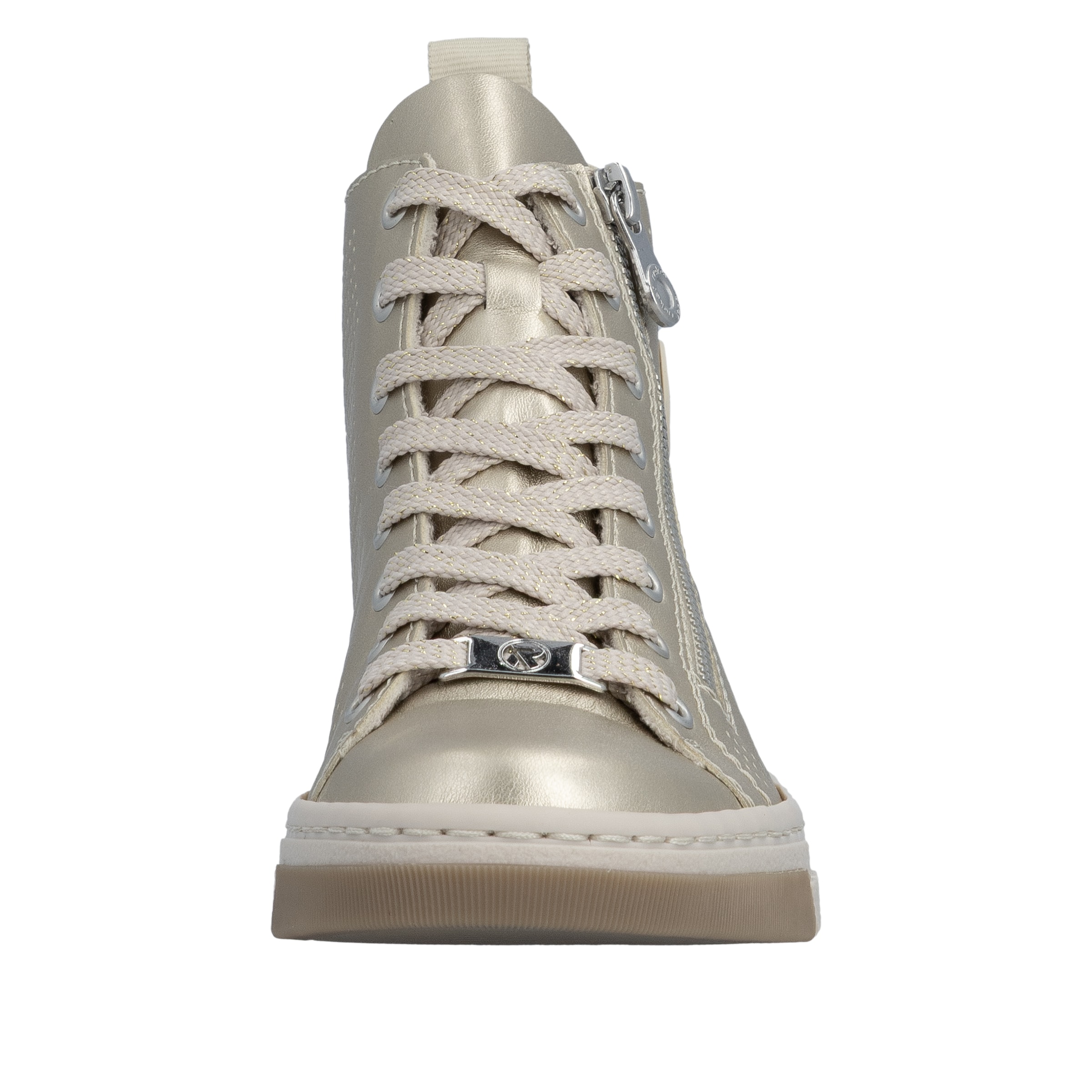 Rieker High-Top Sneakers in Gold
