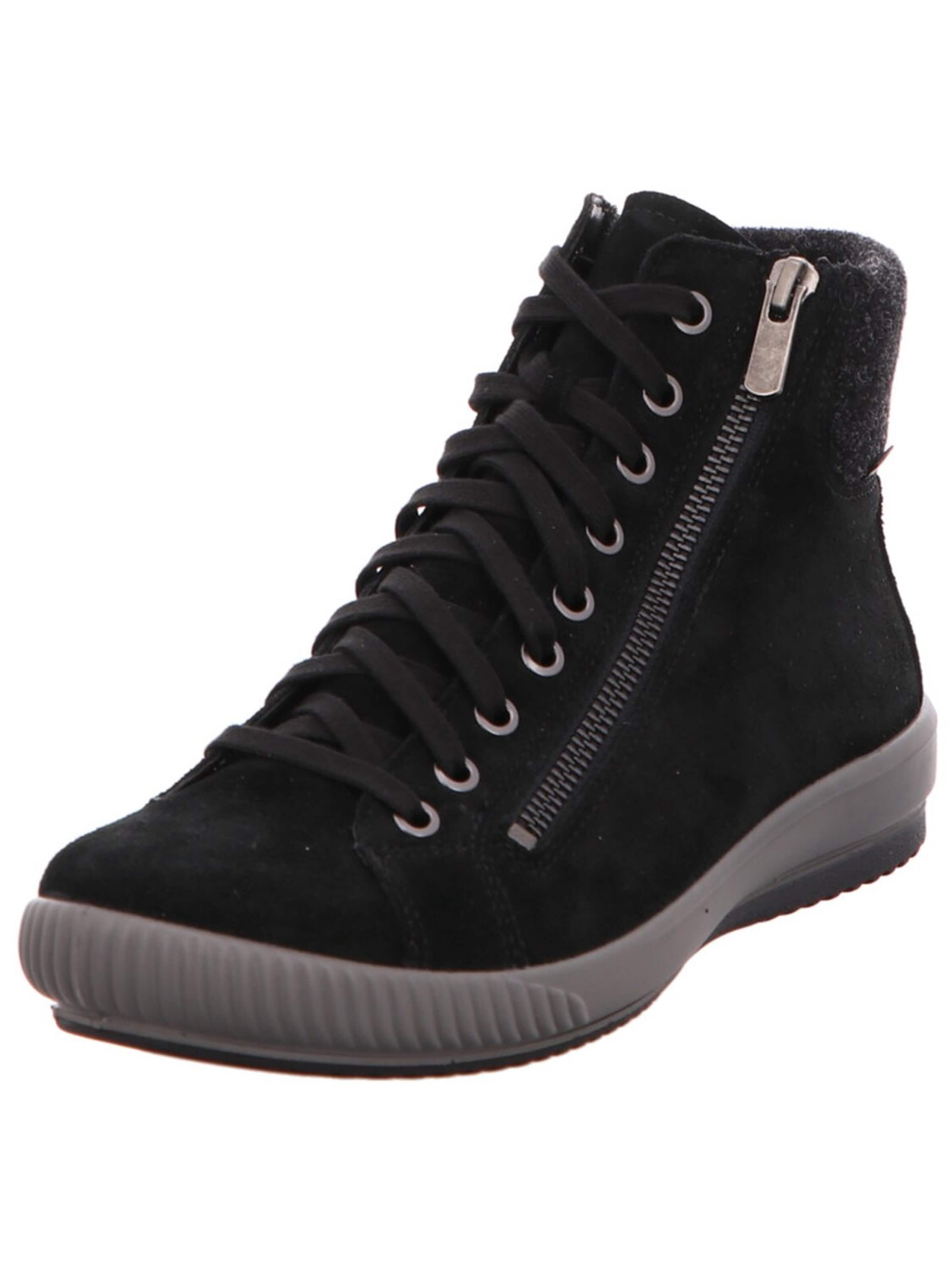 Legero Schnürstiefelette 'Schnürstiefel Damen 2-000269-0000 Echtleder in schwarz'‌‌‌ in Schwarz: Vorderseite