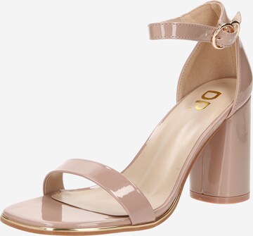 Sandalo con cinturino 'Sweetie' di Dorothy Perkins in grigio: frontale