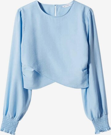 MANGO TEEN Blouse 'Cruce' in Blue: front