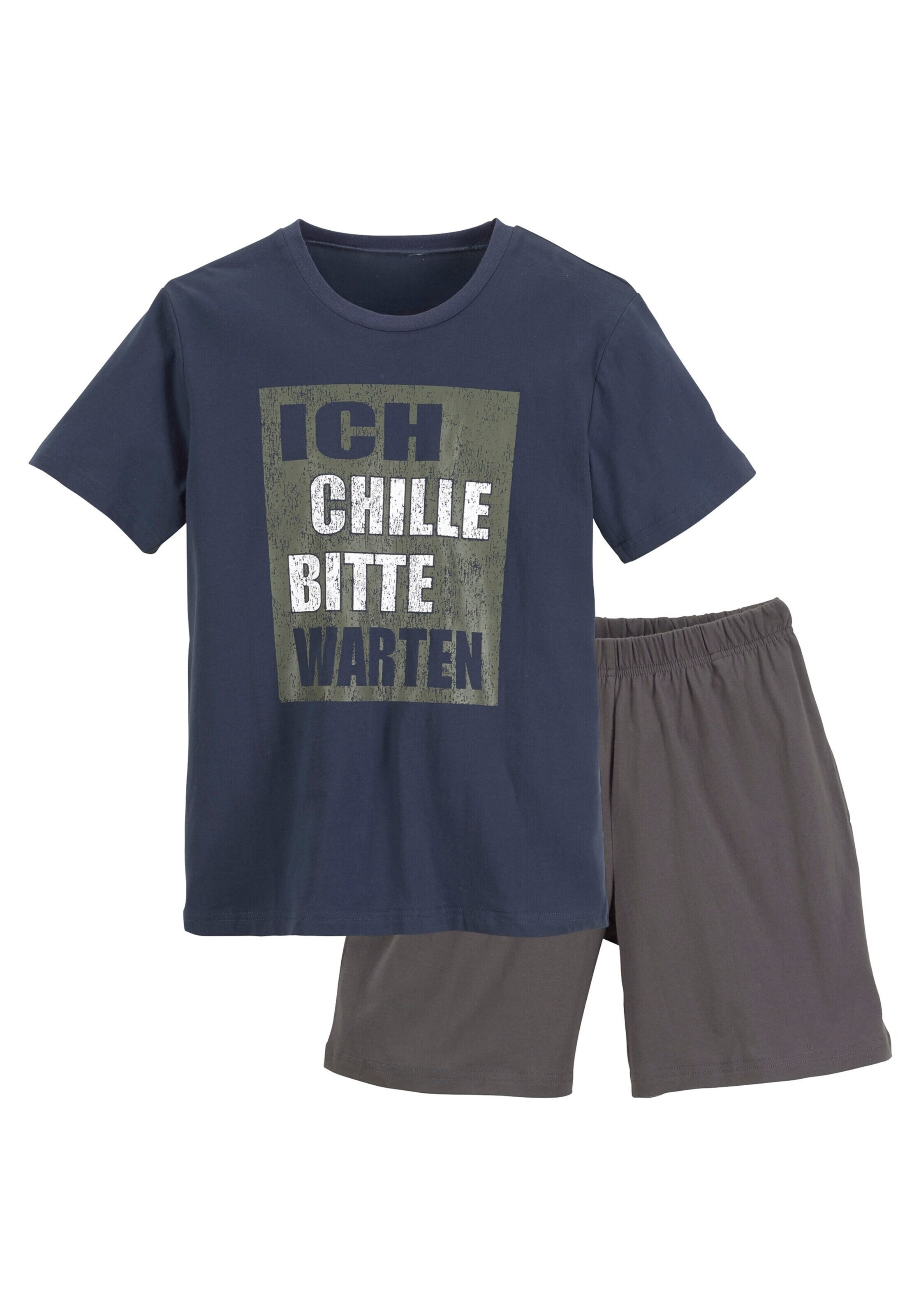 Authentic Le Jogger Schlafanzug in Blau: Vorderseite