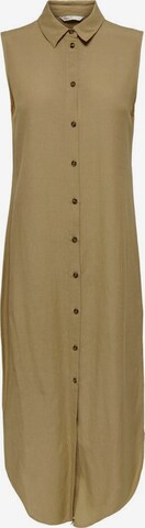 Robe-chemise ONLY en beige : devant