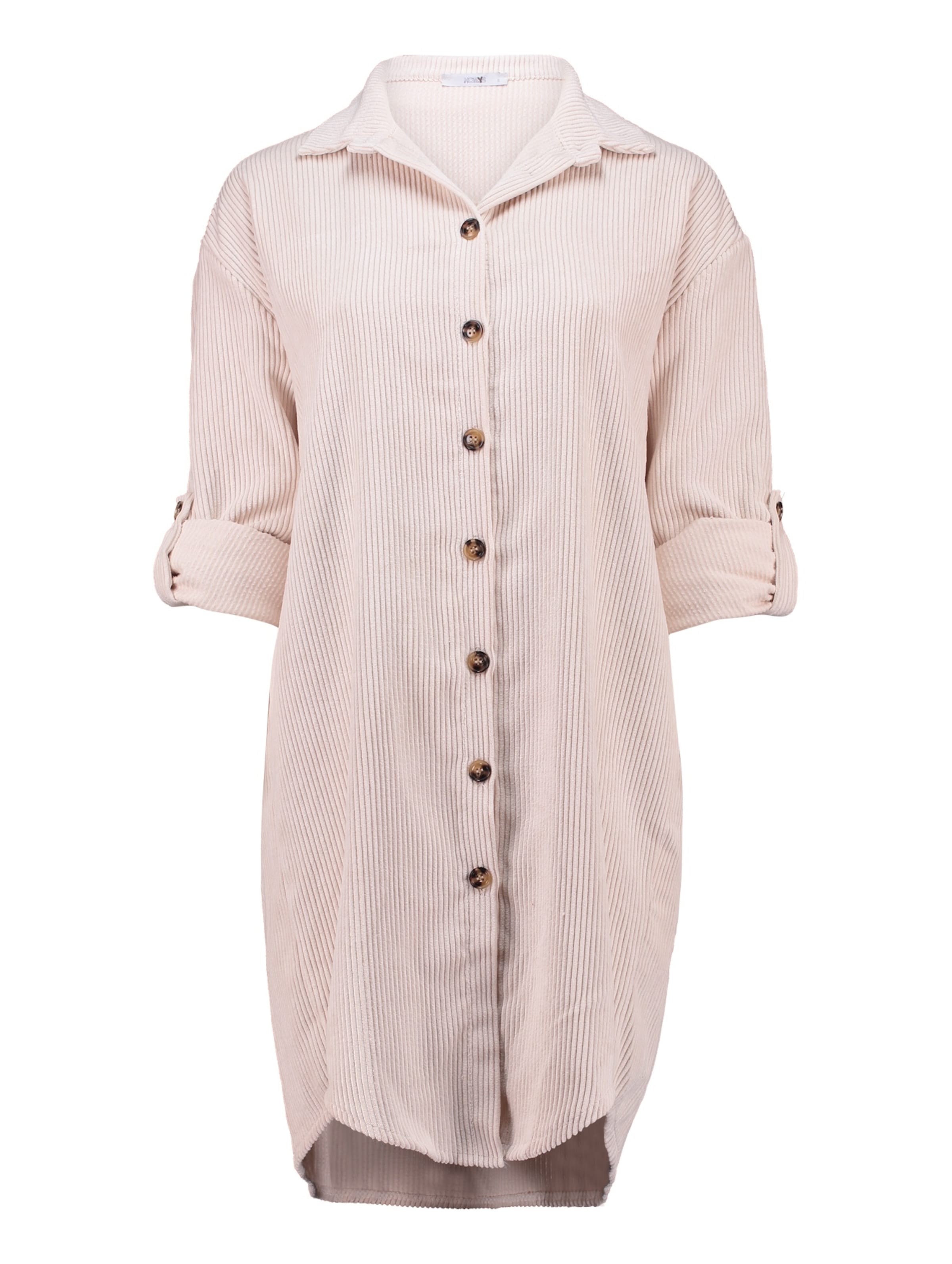 Robe-chemise 'Ro44bina' Hailys en beige : devant
