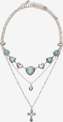 Bershka Ketju värissä hopea: etupuoli