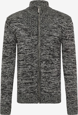 MO Knit Cardigan in Grey: front