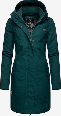 Manteau fonctionnel 'Jannisa' Ragwear en vert : devant