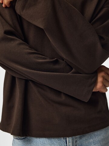 PIECES Shirt 'PCSADIE' in Brown