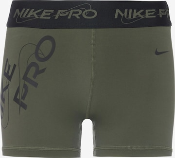 NIKE Skinny Sportbroek in Groen: voorkant