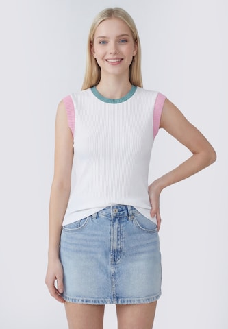 MYMO - Top en blanco: frente