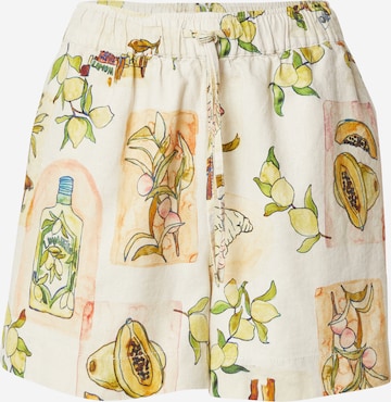 Wide leg Pantaloni de la TOPSHOP pe bej: față