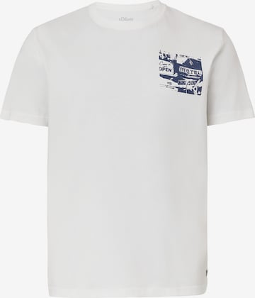 s.Oliver Shirt in Wit: voorkant