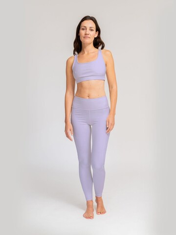 LOTUSCRAFTS Skinny Workout Pants 'BECCA Leggings' in Purple