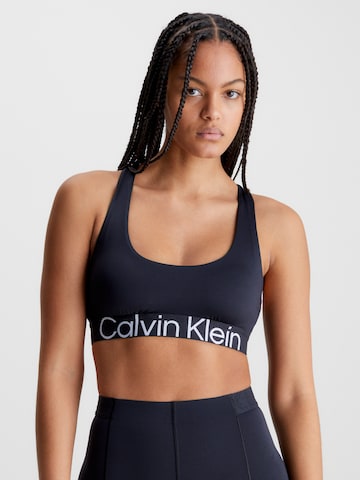 Calvin Klein Sport Bralette Sports Bra in Black: front
