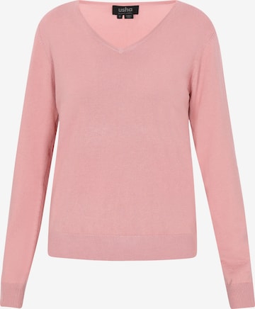usha BLACK LABEL Sveter - Ružová: predná strana