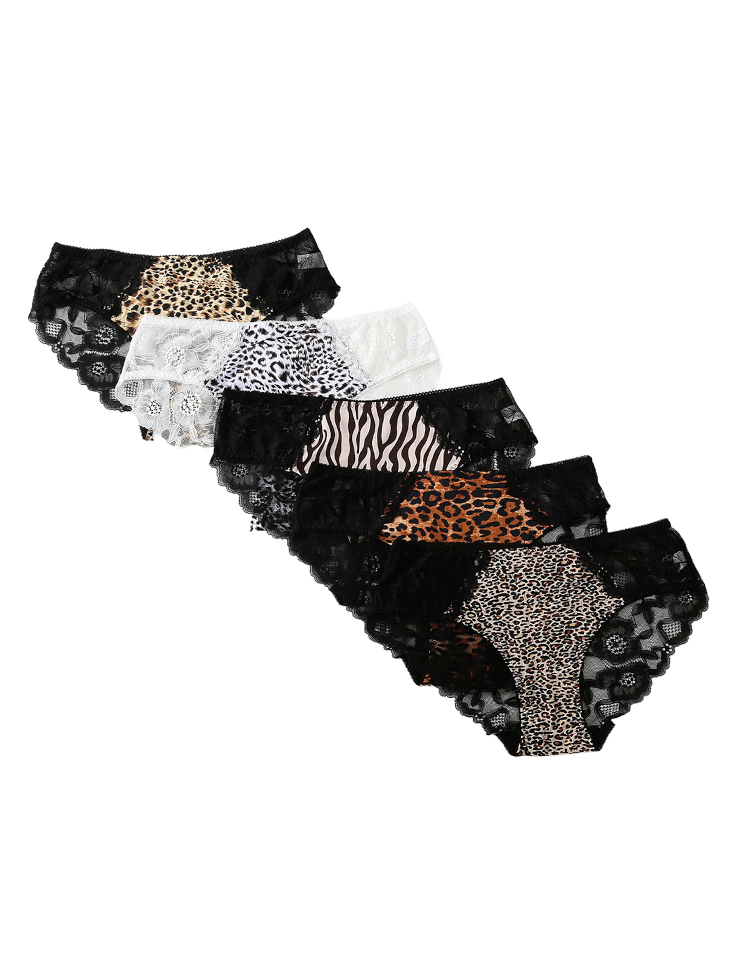 Emilie collection Boyshorts 'Multipack 5' in Mixed colors: front