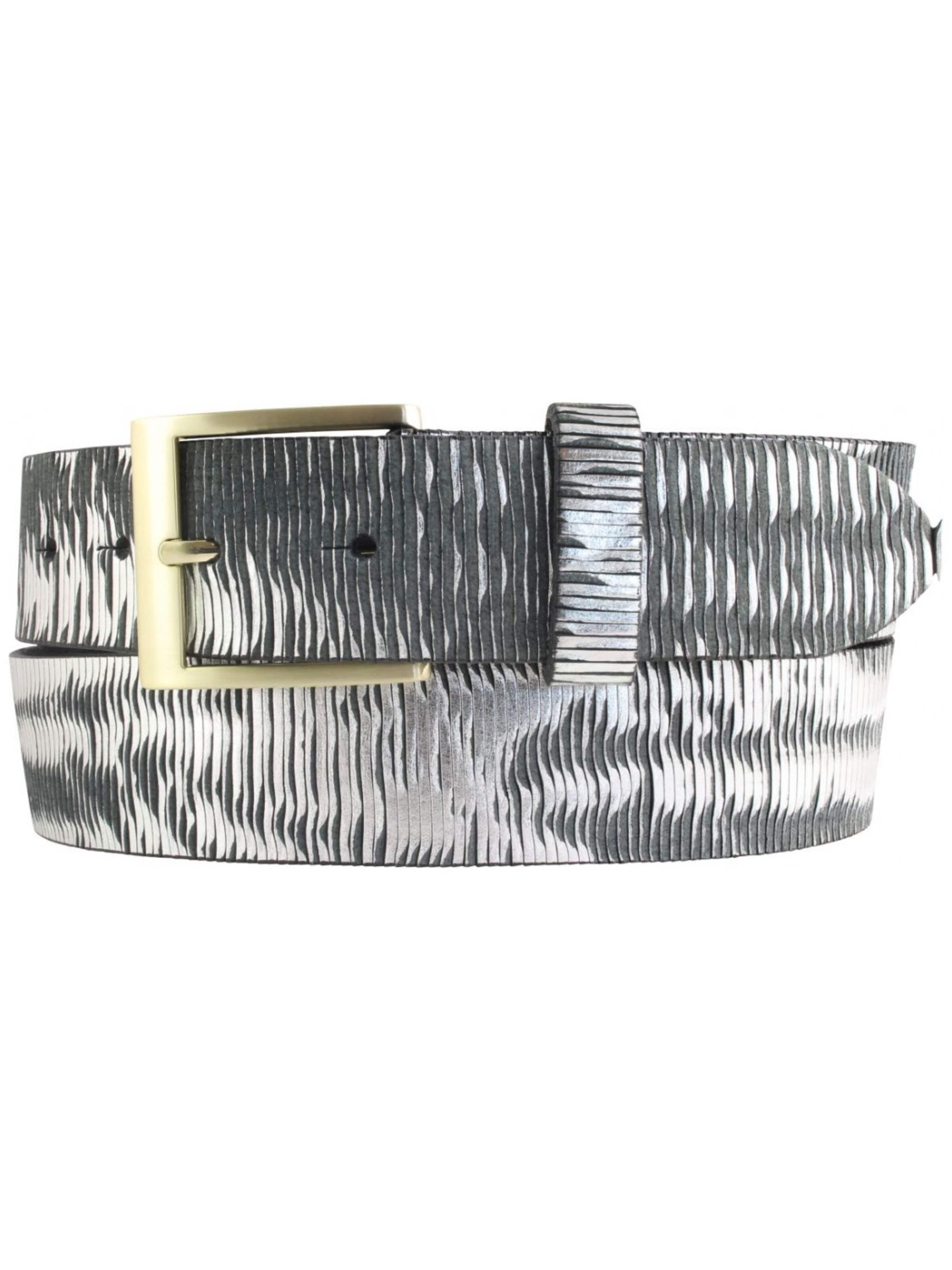 BELTINGER Gürtel 'Genova'‌‌‌ in Silber: Vorderseite