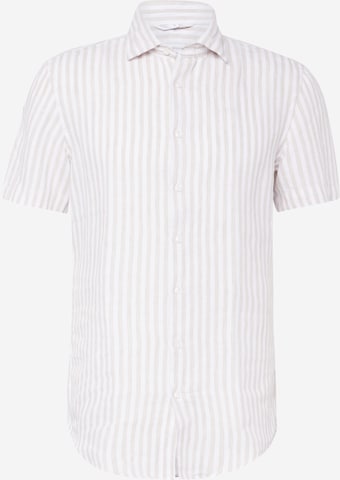 SEIDENSTICKER Regular fit Button Up Shirt 'New Kent' in Beige: front