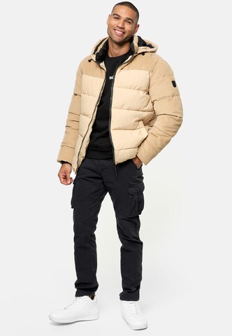 INDICODE JEANS Winter jacket 'Lockly' in Beige