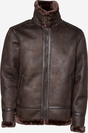 INDICODE JEANS Veste d’hiver en brun foncé, Vue avec produit
