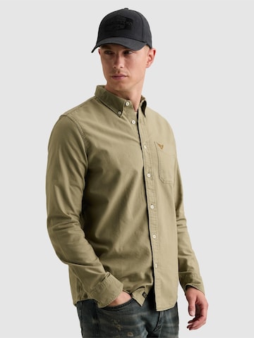 Regular fit Camicia 'Oxford shirt with garment-dye wash and button-down collar' di PME Legend in verde