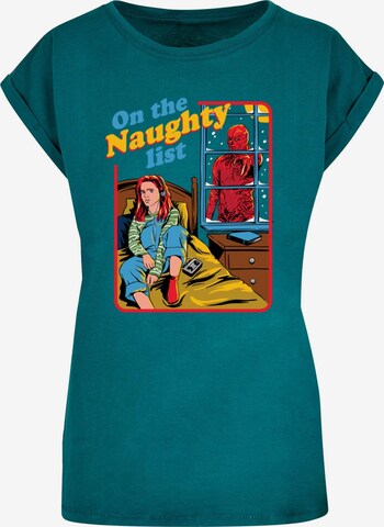 T-shirt 'Stranger Things - Naughty List' ABSOLUTE CULT en vert : devant