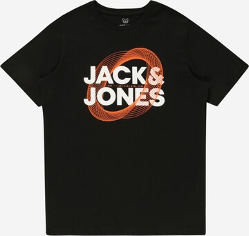 Jack & Jones Junior قميص 'LUCA' بلون أسود: الأمام