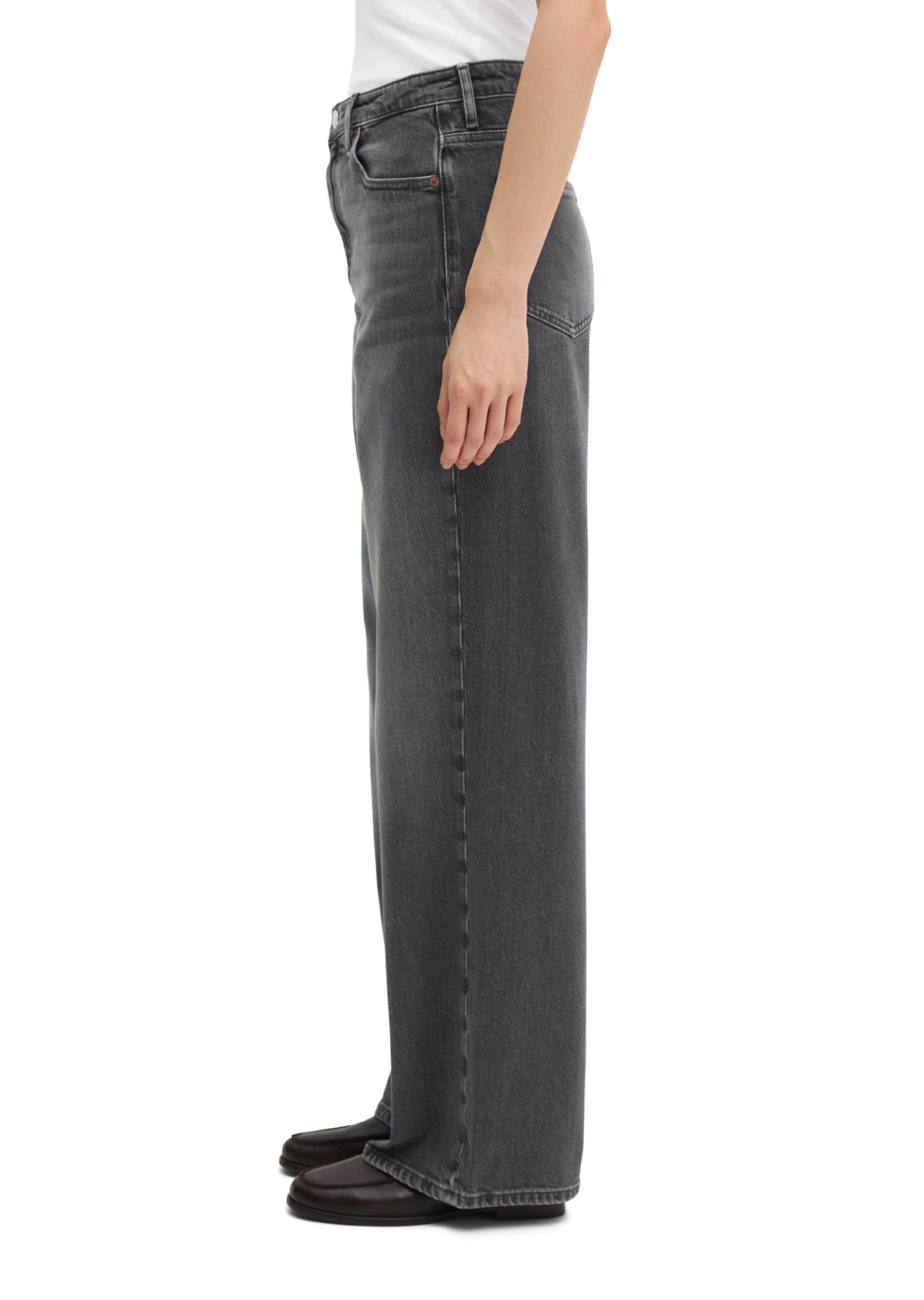 Marc O'Polo Wide leg Jeans 'Tolva' in Grijs