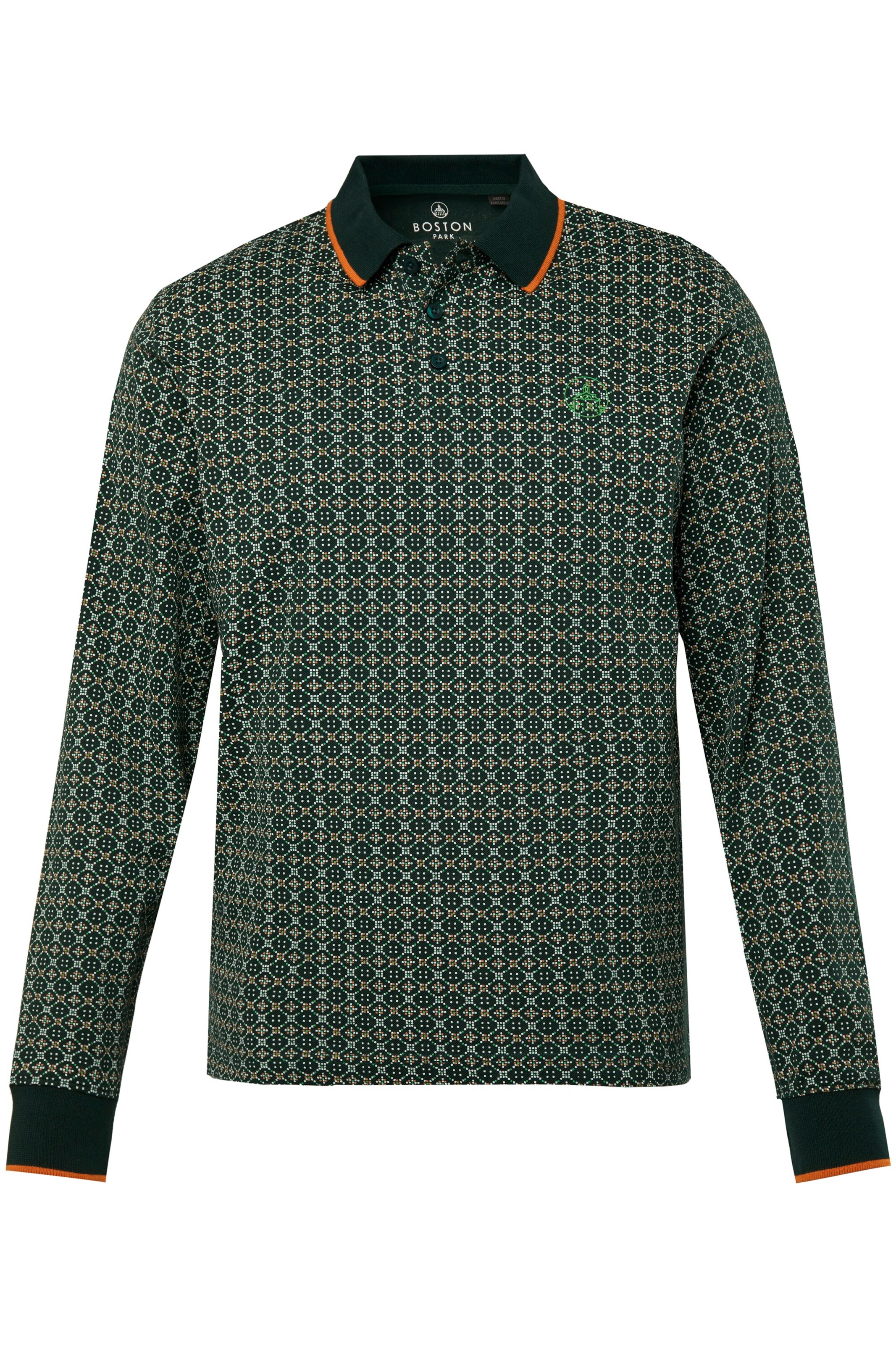 Boston Park Poloshirt in Grün: Vorderseite