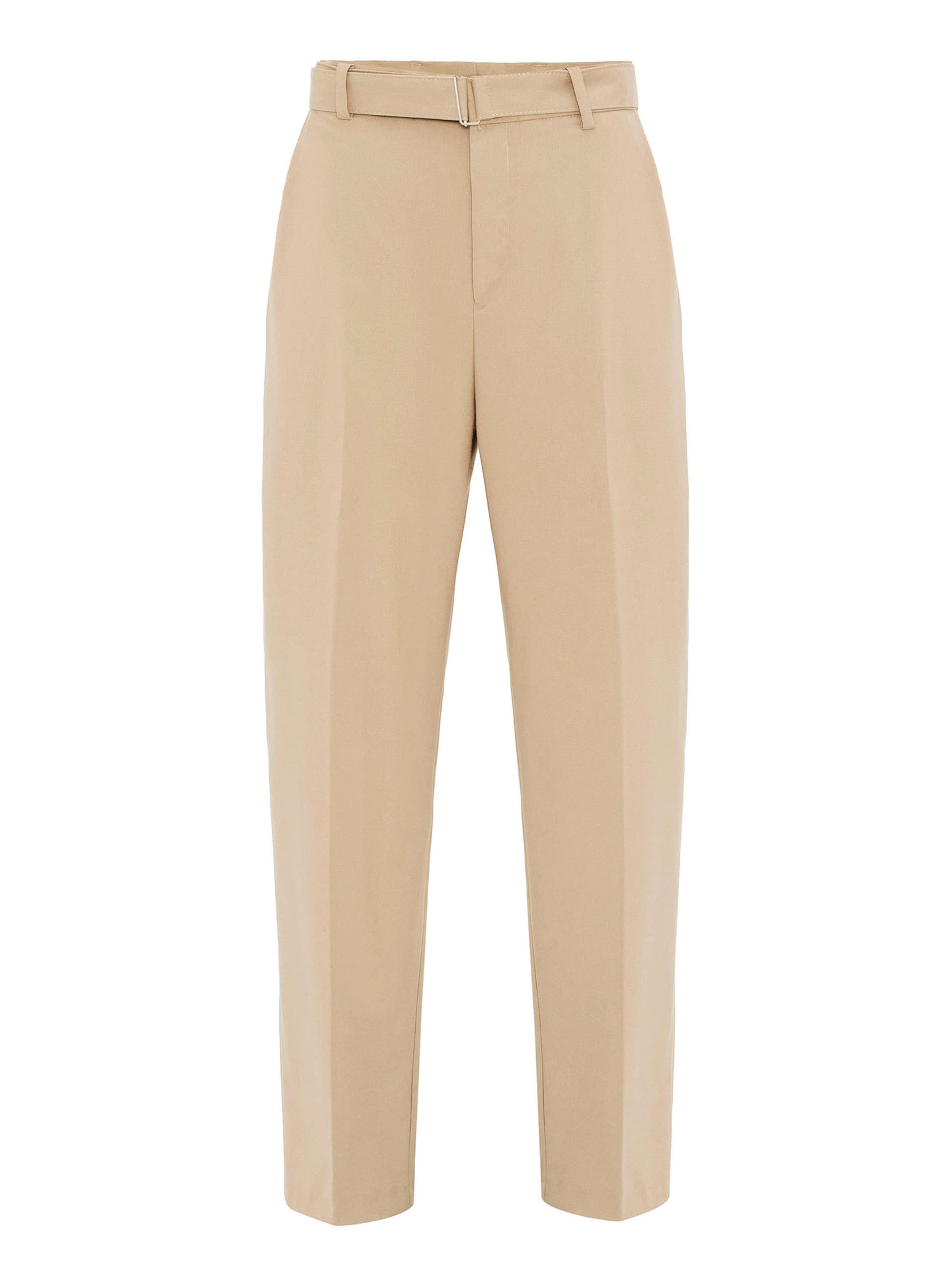 Antiochregular Hlače na crtu - bež boja: prednji dio