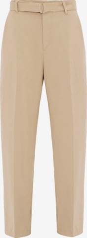 Pantalon à plis Antioch en beige : devant
