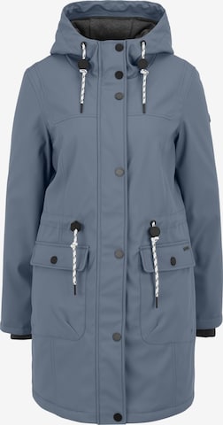 Covered Jacke 'Paula' in Blau: Vorderseite