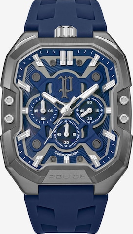 POLICE Quarzuhr ' Bullhead ' in Blau: Vorderseite