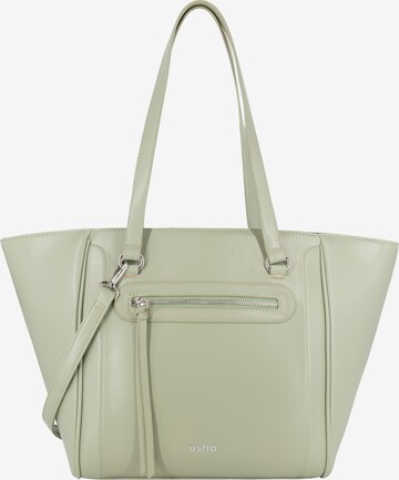 Usha Shopper in Groen: voorkant