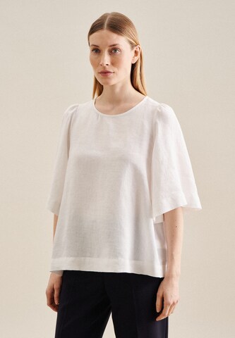 SEIDENSTICKER Blouse ' Schwarze Rose ' in White: front